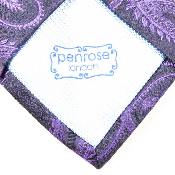 Penrose Tie Men Dark Violet - Picture 5 of 5
